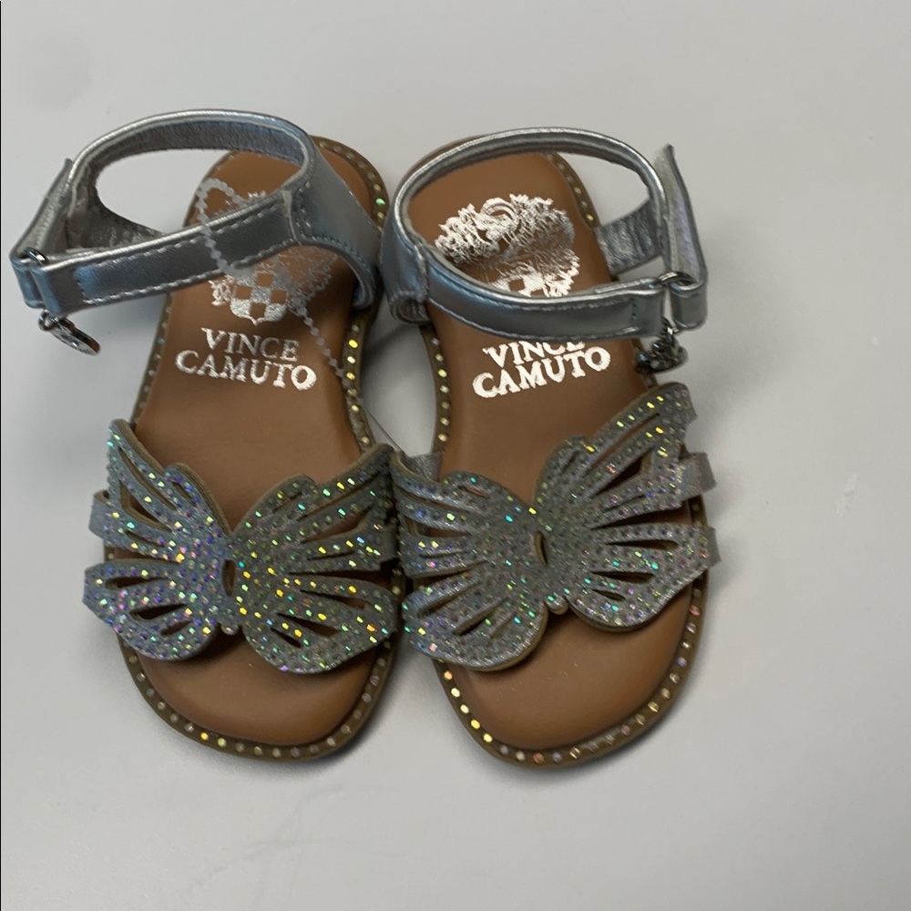NWOT girls sparkly butterfly Vince Camuto sandals size 5 Baby